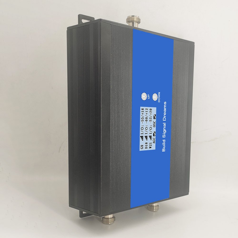 Tri Band 850/1800/2100Mhz Signal Amplifier B5 B3 B1 CDMA 3G Repeater DCS LTE 4G Booster WCDMA Connect Two Indoor Antennas